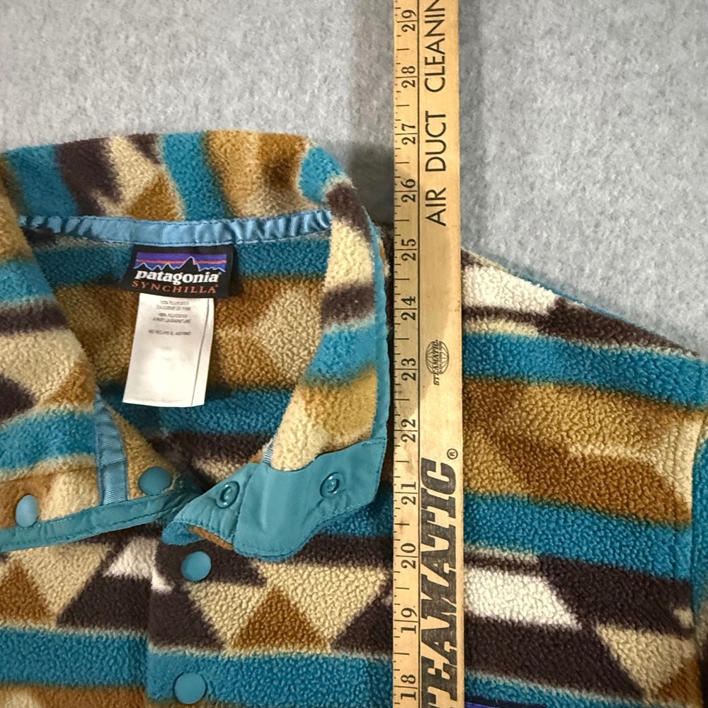 Patagonia Synchilla Snap-T Fleece Pullover Womens Medium Geometric Southwestern - Picture 6 of 8